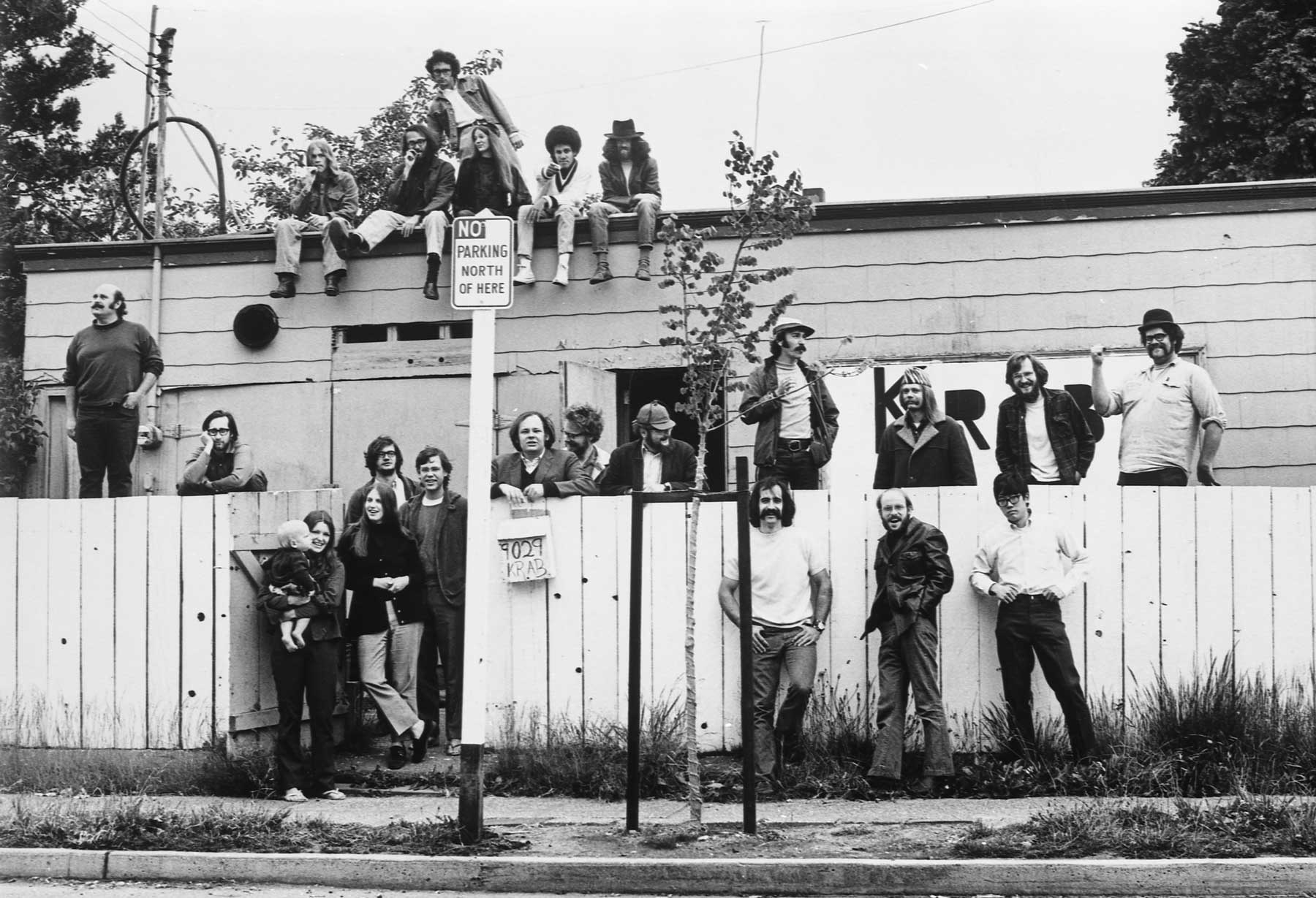 KRAB staff and volunteers August 1971