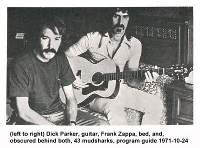 Frank Zappa and Richard Parker at the Edgewater Hotel