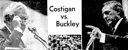 Costigan and Buckley Debate